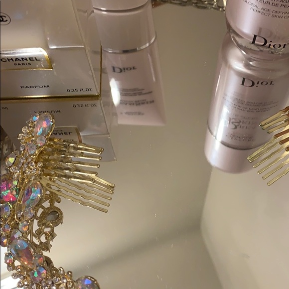 Gold multicolor headpiece, adjustable - Picture 4 of 7